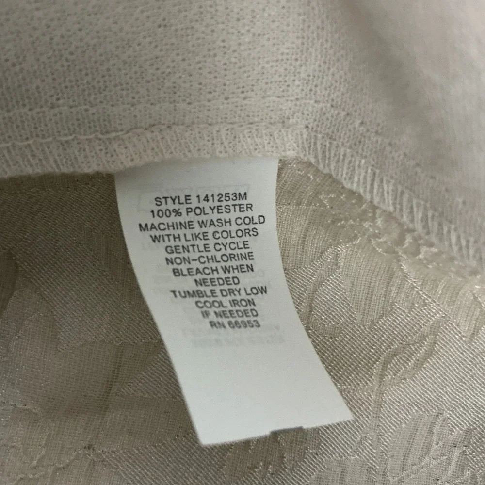 Vintage Leslie Fay Skirt Suit 12 Ivory Floral Jacquard NOS Mother of Bride
